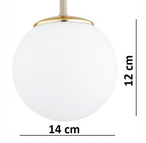 KLOSZ DO LAMPY SUFITOWEJ WISZĄCEJ PODŁOGOWEJ NOCNEJ SZKLANA KULKA E27 na Arena.pl