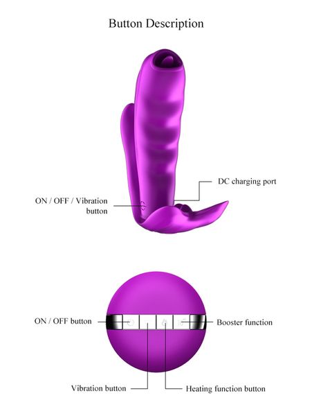 Stymulator-Silicone Panty Vibrator Usb 7 Function / Heating zdjęcie 14