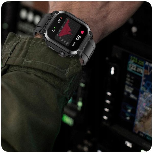 SMARTWATCH MĘSKI ZEGAREK FUNKCJA GPS ROZMOWY POLSKIE MENU TĘTNO 410mAh zdjęcie 4