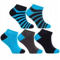 Skarpetki Stopki Dziecięce Bawełniane Skarpety w PASKI 5-PAK MORAJ 31-34