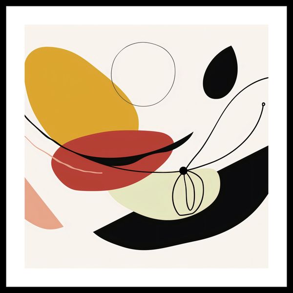 Plakat 60x60cm Geometryczna Krzywizna zdjęcie 3