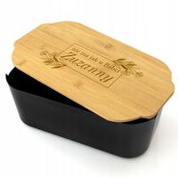 Chlebak z deską bambusową z grawerem dla babci na święta dzień babci