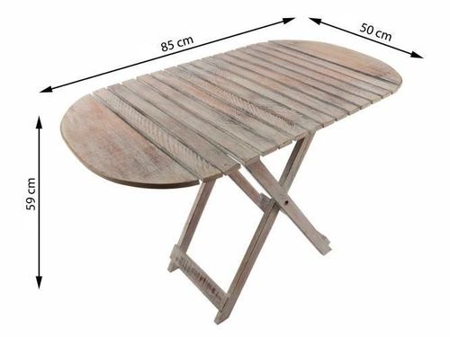 Stół składany DIVERO Vintage - 85cm na Arena.pl