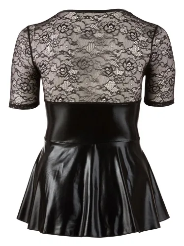 cottelli curves mini sukienka czarna z czerwonym sznurowaniem 3xl na Arena.pl