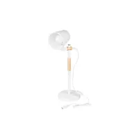 Lampa biurkowa LED E27 60W biała z drewnem IP20 regulacja