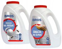 BROS ŚRODEK PREPARAT GRANULAT PROSZEK NA ŚLIMAKI PROSZEK NA MRÓWKI 1kg+1kg