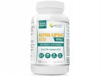 KWAS ALFA LIPONOWY ALA 600mg 120kapsułe MEGA DAWKA