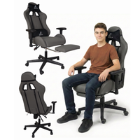 fotel gamingowy obrotowy evochair z masażerem i regulowanymi