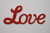 Napis 3D Love