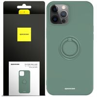 ETUI MATOWE DO IPHONE 12 PRO MAX SPACECASE SILICONE RING SILIKONOWE + SZKŁO