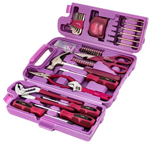 ZESTAW RÓŻOWYCH NARZĘDZI DLA SAMODZIELNYCH KOBIET 135 ELEMENTÓW NA PREZENT na Arena.pl