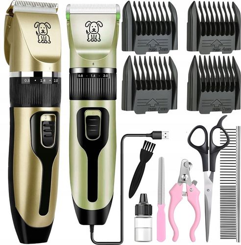 MASZYNKA DO STRZYŻENIA PSÓW PSA KOTA ZWIERZĄT ZESTAW CICHA PROFESJONALNA na Arena.pl