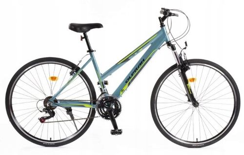 ROWER GÓRSKI SZOSOWY DAMSKI SHIMANO amortyzacja RAMA 18 KOŁA 28" na Arena.pl