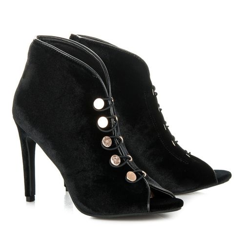 Welurowe Botki Open Toe r.35 na Arena.pl