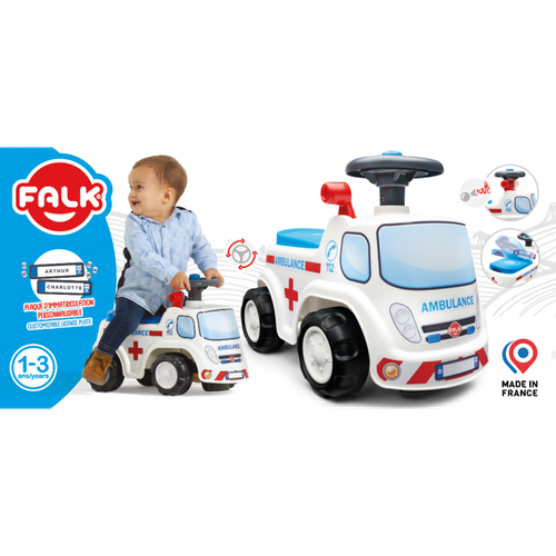 FALK Jeździk Samochód Ambulans z Klaksonem od 1 roku na Arena.pl