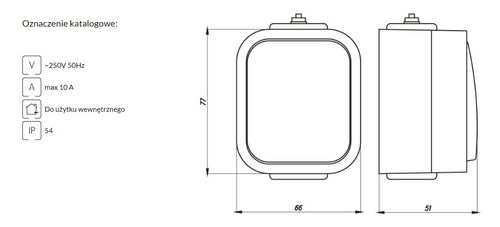 b2 gniazdo pojedyncze n/t z/u ip54 białe klapka biała - e+9001082 na Arena.pl