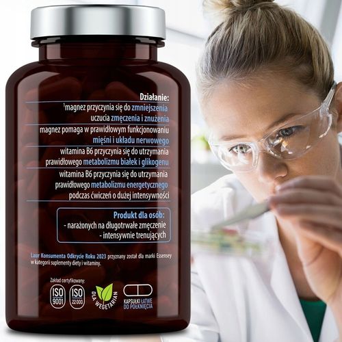 MAGNEZ 100% RWS COMPLEX 4 FORMY + WITAMINA B6 ZMĘCZENIE SKURCZE CYTRYNIAN na Arena.pl