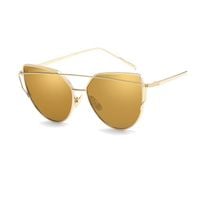 okulary przeciwsłoneczne glam rock fashion złote ok21wz19