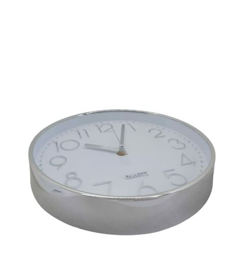Zegar ścienny Srebrny 25cm na Arena.pl