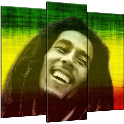 Obraz Tryptyk 90X80 Bob Marley Muzyk Reggae na Arena.pl