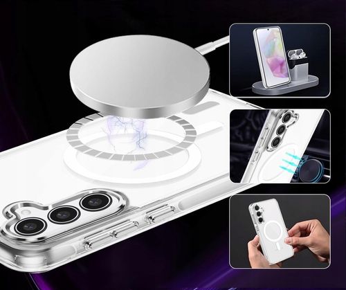 Etui Do SAMSUNG GALAXY A35 5G +Szkło WZMACNIANE 360° do MAGSAFE CLEAR CASE na Arena.pl