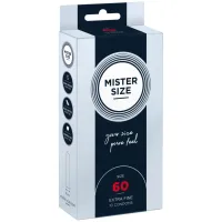 mister size prezerwatywy 60 mm 10 szt. - dopasowany rozmiar, komfort