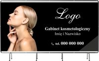 BANER REKLAMOWY 100x50cm TWOJA NAZWA FIRMY GABINET KOSMETOLOGICZNY