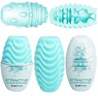 JAJKO DWUSTRONNY MASTURBATOR NAKŁADKA ATTRACTIVE