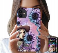 ETUI DO IPHONE 12 - KOBIETA W SŁONECZNIKACH, KOBIECE WZORY