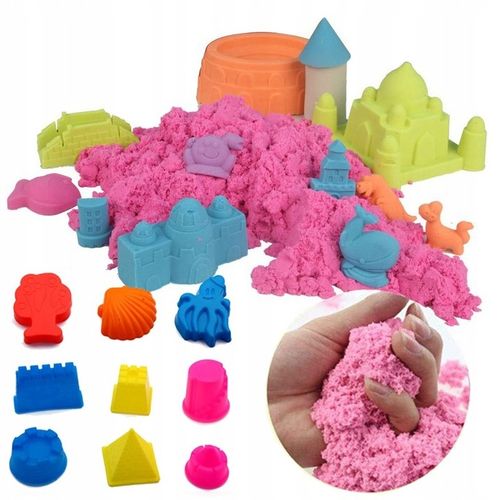 PIASEK KINETYCZNY 3kg FOREMKI + BASEN PIASKOWNICA na Arena.pl