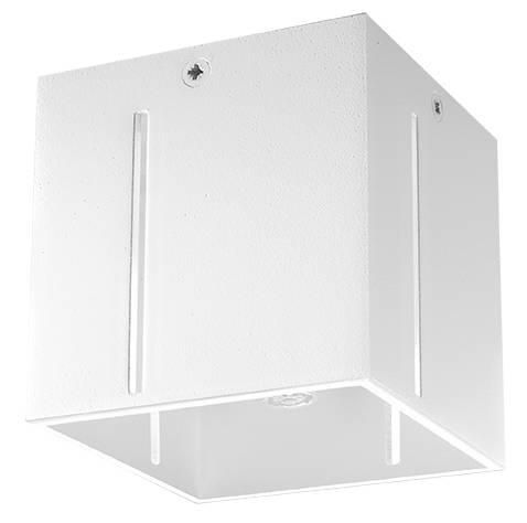 LAMPA sufitowa SL.0398 metalowa OPRAWA kostka cube biała zdjęcie 1