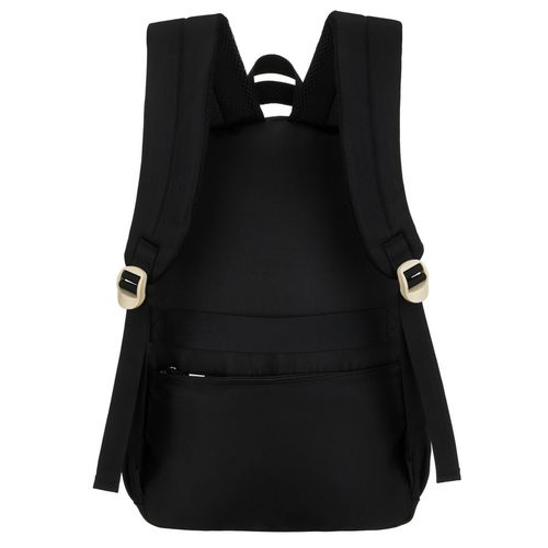 młodzieżowy plecak szkolny z poliestru w czarnym kolorze z przegrodą na Arena.pl