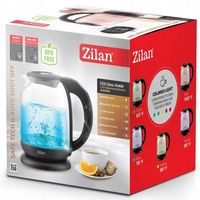 Czajnik elektryczny Zilan 2200 W 1,8 l regulacja temperatury 5 kolorów LED
