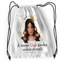 Plecak Dla Olgi Sportowy Szkolny Worek Torba Z Nadrukiem Ze Zdjęciem