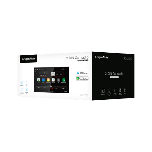 Radio Samochodowe Kruger&Matz CarPlay/AndroidAuto 7” 2DIN Bluetooth USB AUX na Arena.pl