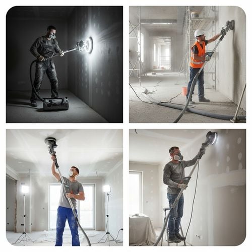 SZLIFIERKA ŻYRAFA majster PRO Polska ŚCIAN TYNKÓW LED TORBA 2000W na Arena.pl