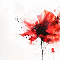 Plakat 30x30cm Płynna Akwarela