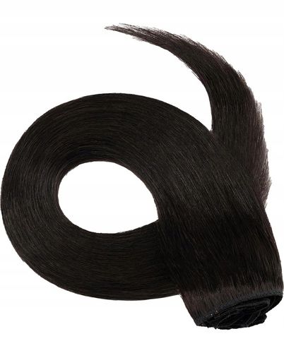 DOCZEPIANE WŁOSY Clip In Jak Naturalne Dopinki Proste Długie 6 Taśm 60 cm na Arena.pl