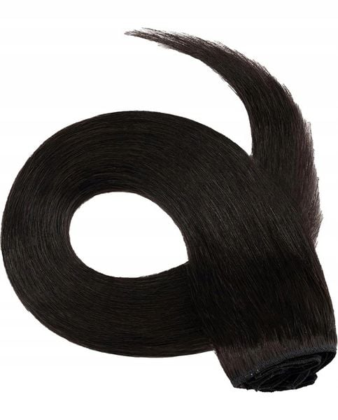 DOCZEPIANE WŁOSY Clip In Jak Naturalne Dopinki Proste Długie 6 Taśm 60 cm zdjęcie 16