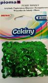 CEKINY BŁYSZCZĄCE 6MM 10G ZIELONY B140 BREWIS