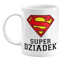 KUBEK SUPER DZIADEK, PREZENT NA DZIEŃ DZIADKA, 330ML