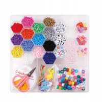 Askato Zestaw Do Bransoletek do Robienia BRANSOLETEK Koraliki BRANSOLETKA