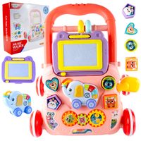 Chodzik Pchacz Znikopis Jeździk Interaktywny Stolik Edukacyjny Różowy