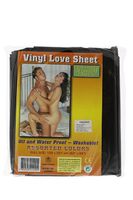 vinyl bed sheet black 158x227cm