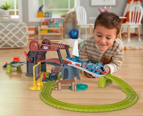 FISHER PRICE TOMEK I PRZYJACIELE MOST ZWODZONY ZESTAW TORÓW + lokomotywka na Arena.pl