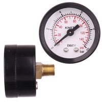 manometr 0-10 bar 1/8″ metalowy boczne mocowanie tarcza 40mm