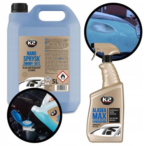 Zestaw K2 Odmrażacz do szyb Alaska i Płyn do spryskiwaczy K2 NANO na Arena.pl