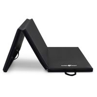 Materac gimnastyczny składany twardy 180x90x5 cm czarny Marbo Sport