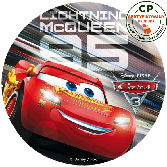 Opłatek na tort Cars zdjęcie 1