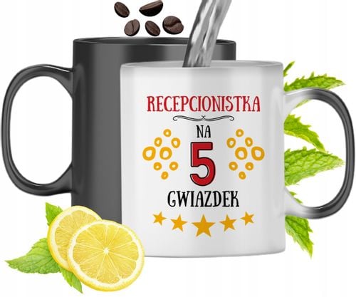 Dla Recepcjonistki Kubek Magiczny Na Prezent Z Nadrukiem Ze Zdjęciem na Arena.pl